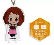 Ochaco Uraraka "MY HERO ACADEMIA ×animatecafe Trading Acrylic Stand Keyholder Total War ver. A"