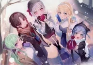 A3クリアポスター 空澄セナ・如月れん・八雲べに・藍沢エマ・夜乃くろむ 「バーチャルYouTuber ぶいすぽっ! バレンタイン2024」