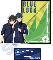 Hachiraku Mawari & Kiyoichi Acrylic Stand Special Illustration ver. B "Blue Lock" with Background