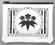 Higekiri Flat Pouch "Sword Ranmai -ONLINE - Special Buffet ~ BLACK & WHITE ~"