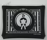Knee Round Flat Pouch "Sword Ranmai -ONLINE - Special Buffet ~ BLACK & WHITE ~"