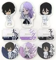 [A la Carte] Osamu Dazai & Sigma & Fyodor D animation with Mini Character illustration Acrylic stand & metal badge set "Blu-ray/DVD BUNGO STRAY DOGS Vol. 20 Animate limited set" Bonus included with the set