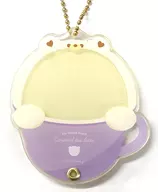 Purple Cream Latte Mini Acrylic Frame "Character Fuku KUJI ONLINE apicolle #My Favorite is the Largest Bear Snack" B-3 Prize