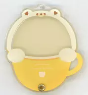 Yellow Cream Latte Mini Acrylic Frame B-7 Prize for "Character Fuku KUJI ONLINE apicolle #My Favorite Bear no Okasya-san"