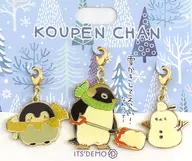 Koppen-chan, Jai Long-tailed tit and Adult Penguin (Snow Pattern) Charm Set (3-piece Set) "Koppen-chan x ITS' DEMO"