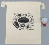 Ronald Goodnight Kyuketsuki Sugu Shinu drawstring bag "Kyuketsuki Sugu Shinu" with Acrylic Badge