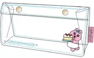 Clear Pouch with Blue Gusset "Opanchu Usagi"