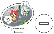 Mr. Jibanyan, Mr. Older Brother and Mr. Koma "YO-KAI WATCH ♪ × Children's Nyanko Acrylic Puchistand 01. Official illustration"