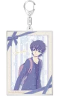 Big Acrylic Key Holder "CODE GEASS: Lelouch of the Rebellion" with Lamé Decorated With Suzaku Wood