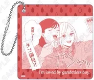 Meguraru & Wako (Red) "I am loved by genderless boys. Trading Acrylic Key Holder"