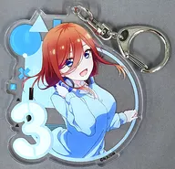 中野三玖(数字入り) アクリルキーホルダー cyber style 「映画 五等分の花嫁 キャラポップストア ミニゲーム 五つ子たちのタイムトライアル」 B賞