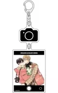 01. Suo So & Odaka Fuuma (ilustraciones dibujadas) Soporte de llave acrílico conectado "Idol japonés Sama ga Leah, no te enamores"