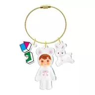 Charmi-chan (Shiro) + 5-type animal rabbit "Charmi-chan acrylic charm"