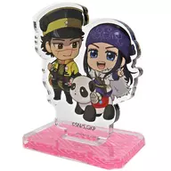 "GOLDEN KAMUY Golden Game Mini Acrylic Stand Collection Amusement Park Chibi Character ver." by Saichi Sugimoto and Asirpa