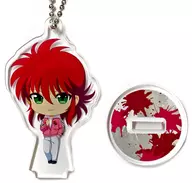 "YuYu HAKUSHO GiGo Collaboration Cafe Stand with Deformed Acrylic Key Holder" by Kakugitsune Kurama (Skajan)