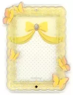 Yellow "fanfancy + Photo Card Acrylic Frame Papillon" 5th anniversary commemorative goods