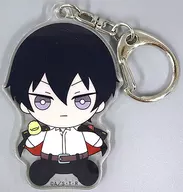 Kyoya Hibaku Acrylic Charm "Hiko KUJI ONLINE Homemaker Hit Man REBORN! -Insieme a un peluche -" C-2 Prize