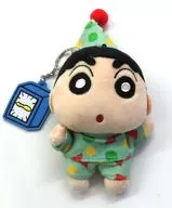 Shinnosuke Nohara (pajamas) Plush toy key ring with charm "CRAYON Shinchan"