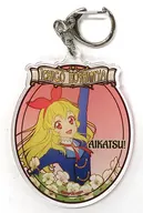 Hoshimiya Strawberry Acrylic Key Holder "DMM Scratch! Aikatsu!! Series 10th ANNIVERSARY [Chara NOUVEAU]" D-1 Prize