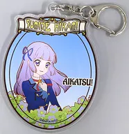 Hikami Violet Acrylic Key Holder "DMM Scratch! Aikatsu!! Series 10th ANNIVERSARY [CHARA NOUVEAU]" D-4 Award