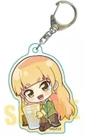 Shirasagi 陽芽 Mini Character Acrylic Key Holder "My lily is on business!"