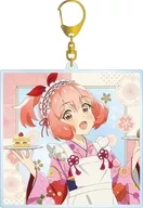 Mai (Taisho style maid ver.) drawing illustration BIG acrylic key holder "My lily is a job!"