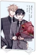 03 : Mr. Ichiarata, what do you say without calling it love? (drawing illustration) Acrylic Art Stand (A5 size) "equal 5th anniversary memorial fair"