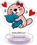 Rakko-chan (Cushion) "Charge! Mr. sea-otter's Babystar Miniature Acrylic Stand Collection"