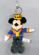 Mickey Mouse (Orange x Purple) Plush toy Key Chain "Disney Halloween" limited to Hong Kong Disneyland