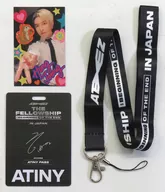 金洪俊附ATINY PASS領掛件(附卷邊)"ATEEZ World Tour[The Fellowship:BEGINNING OF THE END]in JAPAN>