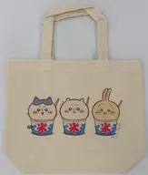 Little Kawa Festival Lunch Size Tote Bag "Little Kawa is Small and Cute Little Kawa @ Odaiba Adventure King 2023" Little Kawa Odaiba Shop Goods