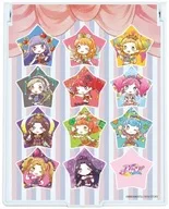 01. Divided frame design (dress ver.) Graph art illustration Deka Character mirror "Aikatsu!!"