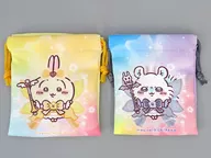 Rabbit and Flying squirrel 2-Piece Set Mini drawstring bag "CHIKAWA, IT'S SO SMALL AND CUTE! IT'S SUPER CUTE!"