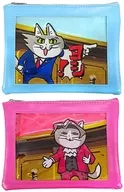 2-Type Set Window Flat Pouch "Cap KUJI Ace Attorney x Work Cat" B Prize