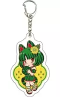Watermelon "Refresh Girls Acrylic Key Holder 01. Drawing illustration"