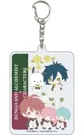 03.Cver.(ミニキャライラスト) デカアクリルキーホルダー 「文豪とアルケミスト×サンリオキャラクターズ」