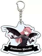 A. 由崎 TSUKASA (Satán) "Tonikaku Kawaii Acrylic Key Holder 01. Angel and Satán ver. (Illustrated)"