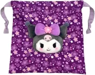 Mikurozakura Kimono Boa Face drawstring bag "Sanrio Character Connectors"