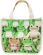 Mini Tote Bag "Pickles the Frog" Photo Goods with Gusset