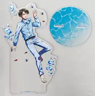 Levi Ackermann Drawing Illustration Floating in the Water ver. Extra Large Acrylic Stand "Attack on Titan × Kawasui Kawasaki Aquarium ~ Investigate the Waterside where Giants lurk ~"