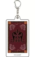 Bandera E "Kingdom Fate Flame Acrílico Key Holder 01. Graph Art Illustration".