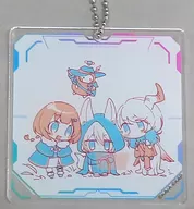 Miraku & Chris & Noel (SD) "Kizuna no Allyl Trading Acrylic Key Holder"