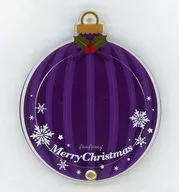 Purple Ornament Acrylic Frame "Character Fuku KUJI ONLINE apicolle #My Favorite Christmas" B-2 Prize