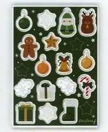 Green Christmas Acrylic Parts Set "Character Fuku KUJI ONLINE apicolle #My Favorite Christmas" D-4 Prize