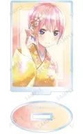 A. Kazuka Nakano "Eiga The Quintessential Quintuplets Oroshi Ezu Sakura kimono ver. Trading Ani-Art aqua label acrylic stand"