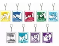 9-Type Set "YOWAMUSHI PEDAL LIMIT BREAK Acrylic Key Holder 08. Drawing Illustration"