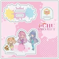 23. POP'N STAR (paint ver.) POP Art illustration acrylic stand plate "I ★ CHU PROJECT"