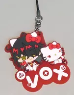 Vox Akuma x Hello Kitty rubber key ring "Virtual YouTuber Ni Jisanji NIJISANJI EN×Sanrio characters"