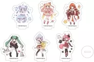 6-Type Set "Pro Pro Acrylic Petchi Stand 02. Graph Art Illustration"