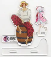 "ONE PIECE FILM RED×PEACH Shanks", an acrylic stand painted by John & Uta, limited to the Shinjuku-sanchome store, Purchase benefits